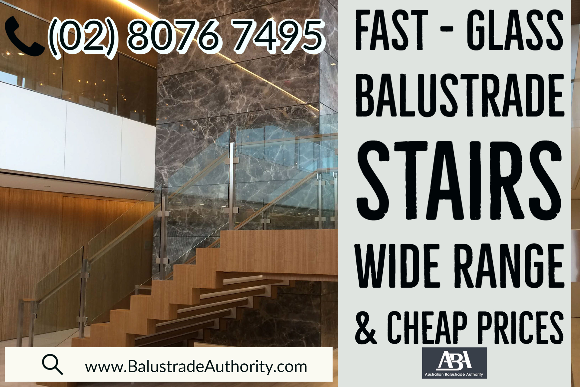Commercial Glass-Balustrade-Stairs-sydney